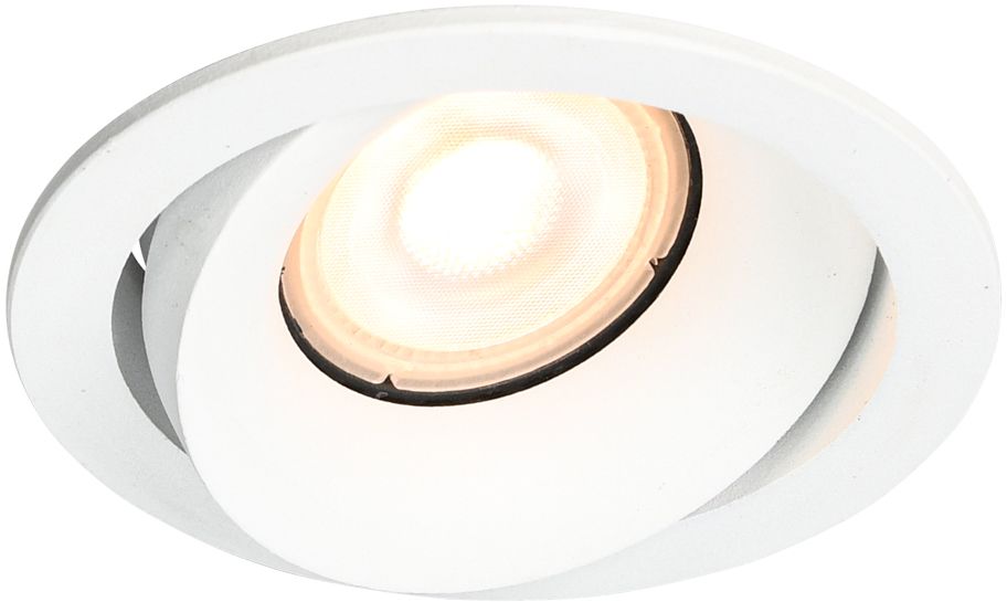 Italux Oker lampa podsufitowa 1x10 W biała DL-26260-GU10-WH