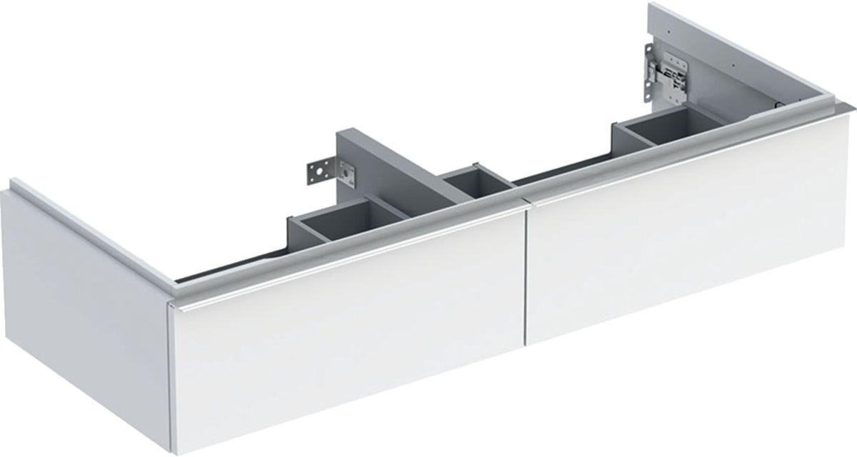 Geberit iCon szafka 118,4 cm podumywalkowa wisząca biały połysk/chrom 502.314.01.2