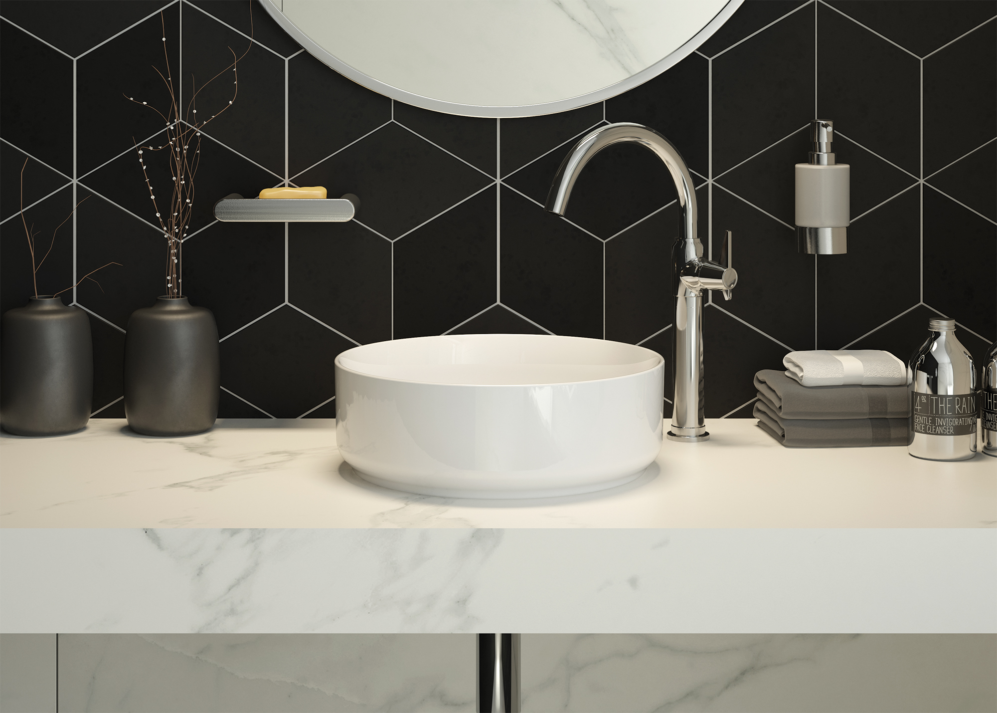 Deante Temisto bateria umywalkowa stojąca chrom BQT_020K - Wysyłka w 24h