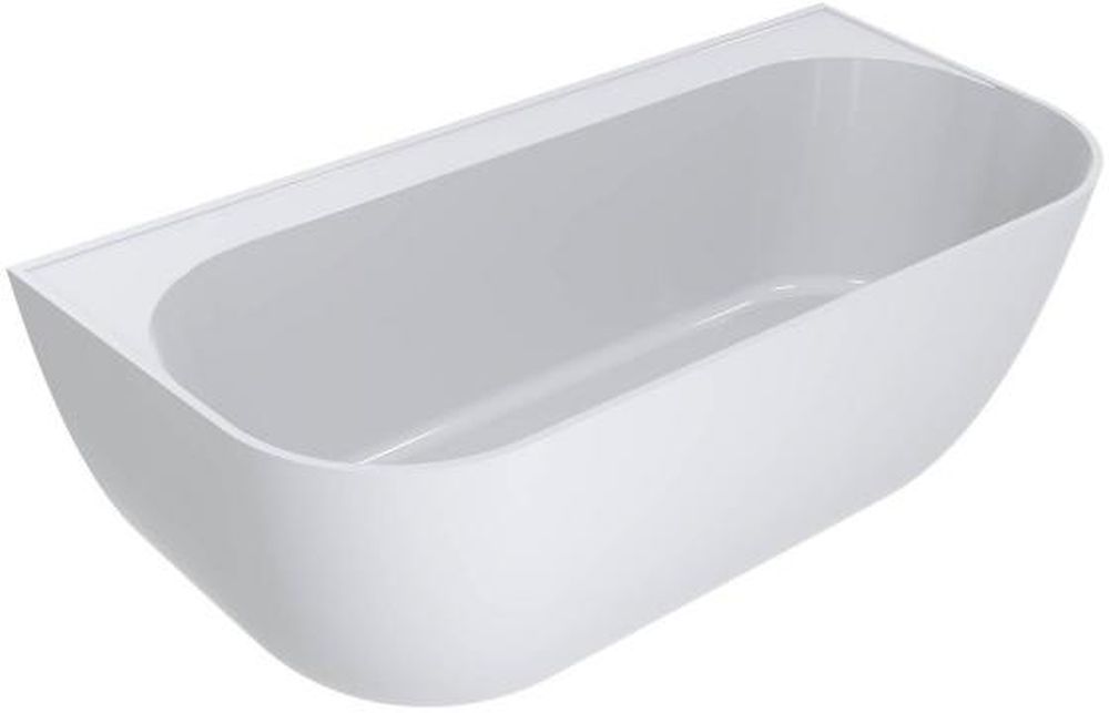 Miraggio Maddalena wanna przyścienna 175x85 cm owalna biały połysk 0001162