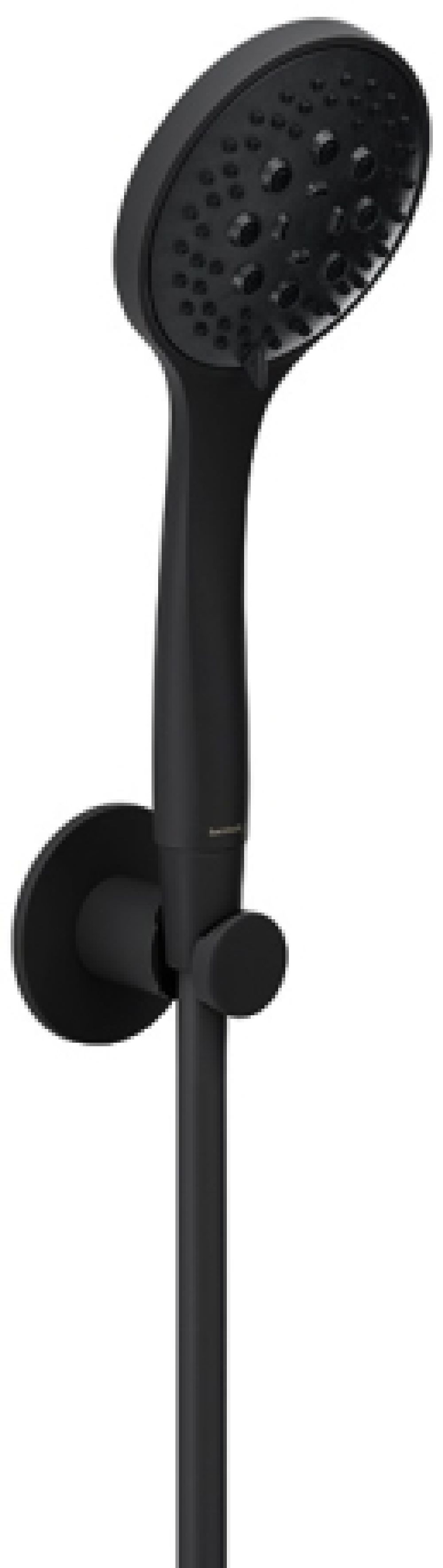 Herzbach Living zestaw prysznicowy ścienny czarny 23.914200.1.12