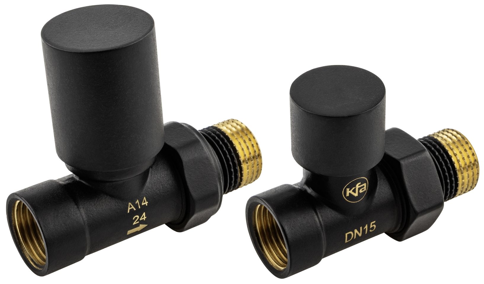KFA Armatura zestaw przyłączeniowy czarny 758-030-81-BL