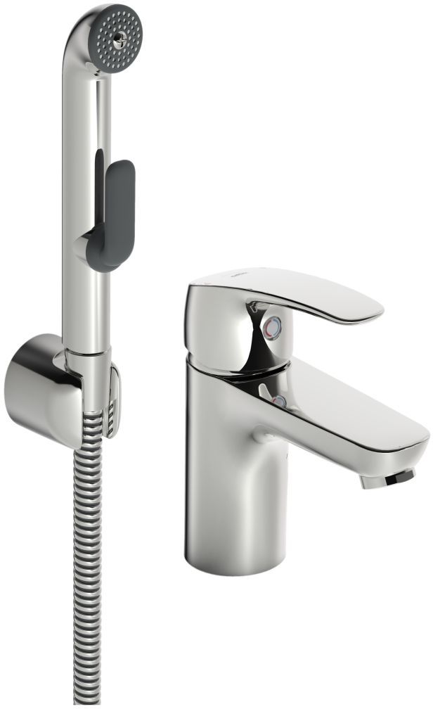 Oras Safira bateria umywalkowa z słuchawką prysznicową Bidetta chrom 1012F