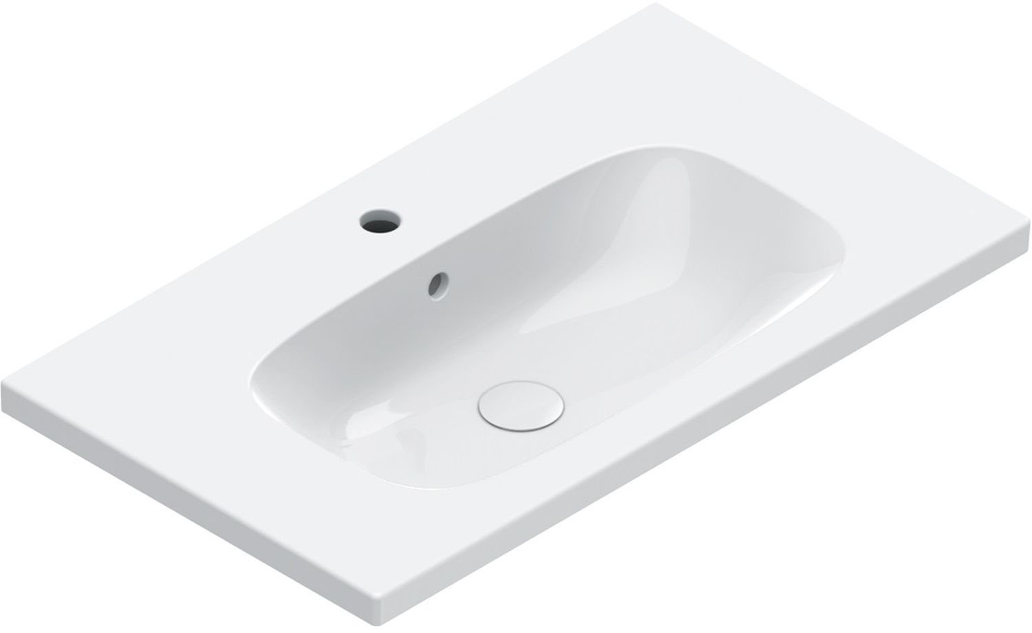 Catalano Alvea umywalka 80x46 cm prostokątna ścienna-meblowa biała 0620811001