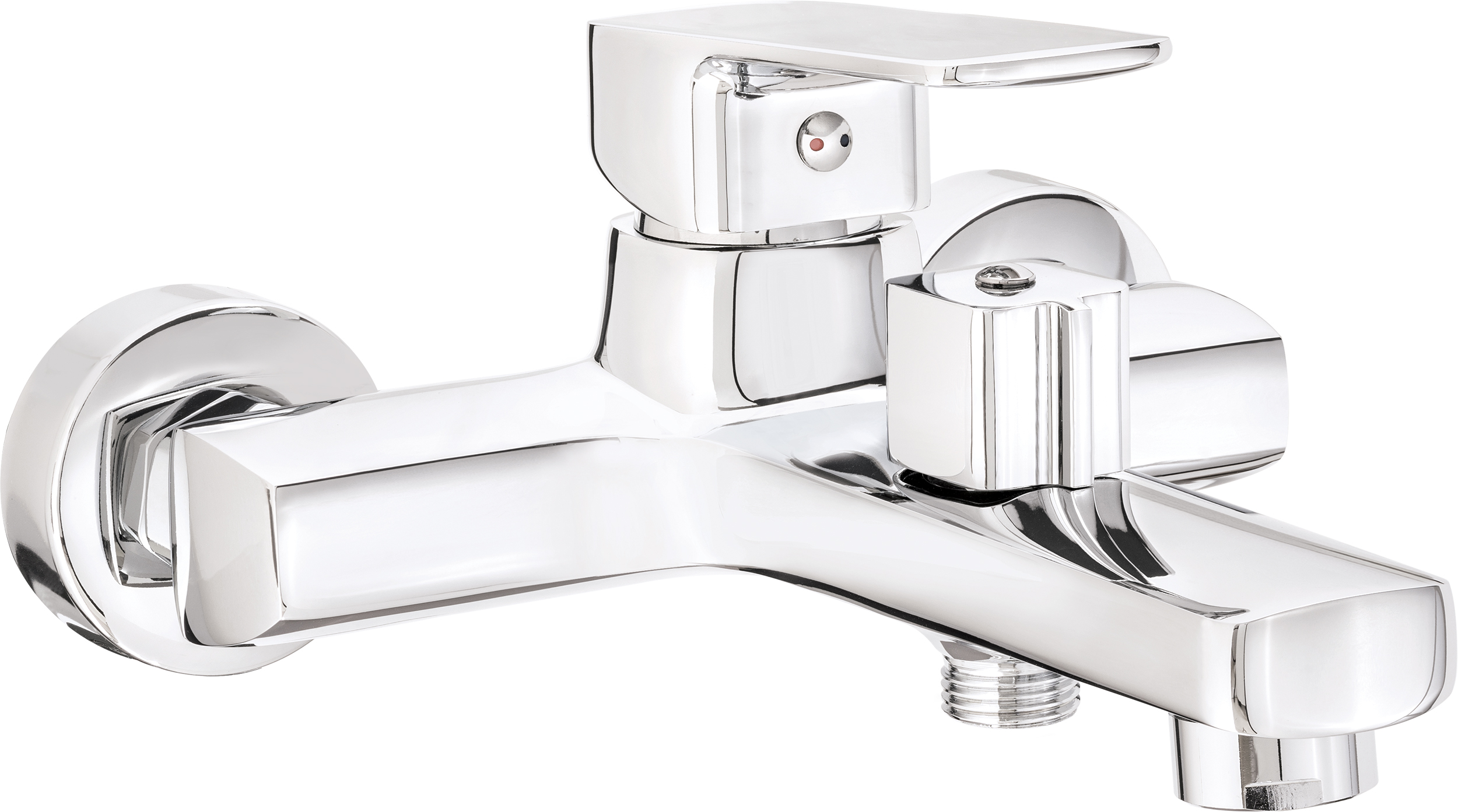 Deante Neo Maro bateria wannowo-prysznicowa ścienna chrom BLO_010M