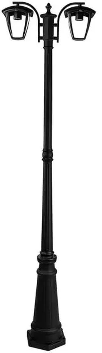 V-TAC lampa stojąca zewnętrzna 2x60W czarna 7062