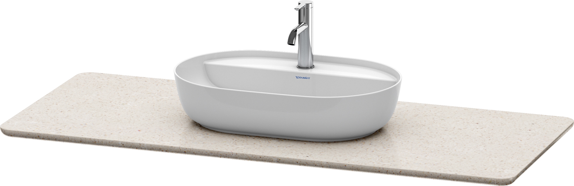 Duravit Luv blat 138,8 cm z kamienia kwarcowego piaskowy stukturalny LU946602525