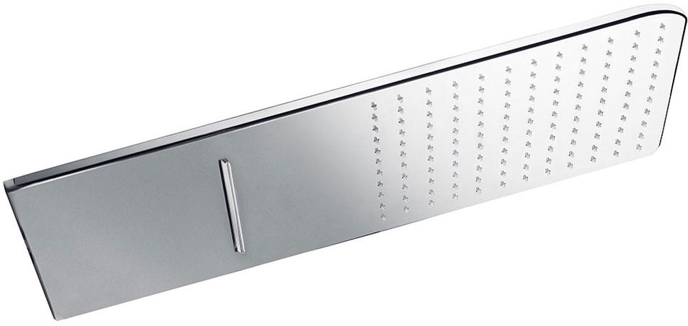 Tres Exclusive deszczownica 55x28 cm prostokątna z kaskadą chrom 299.903.08