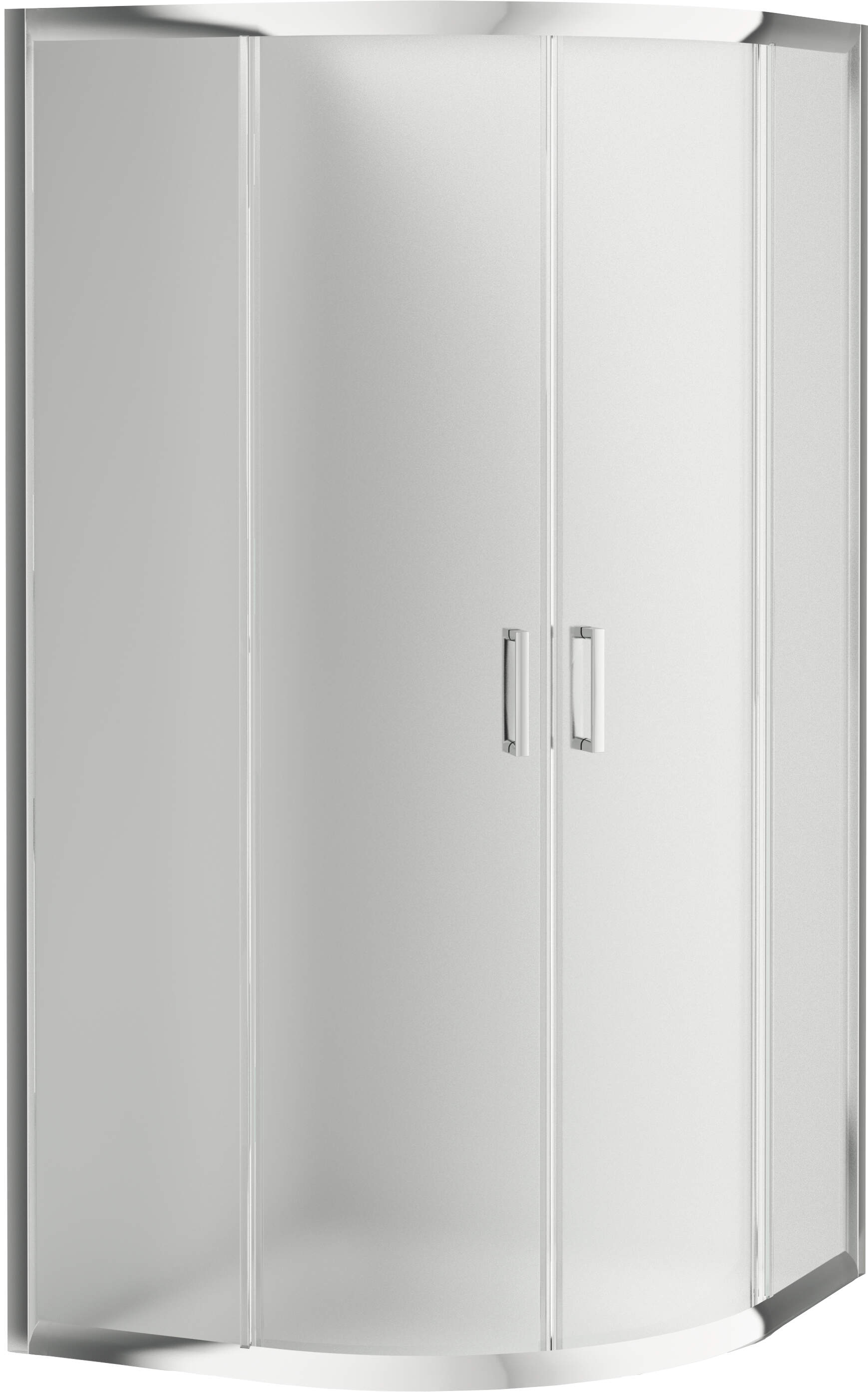 Deante Funkia kabina prysznicowa 90x90 cm półokrągła chrom połysk/szkło matowe KYP_651K - Wysyłka w 24h