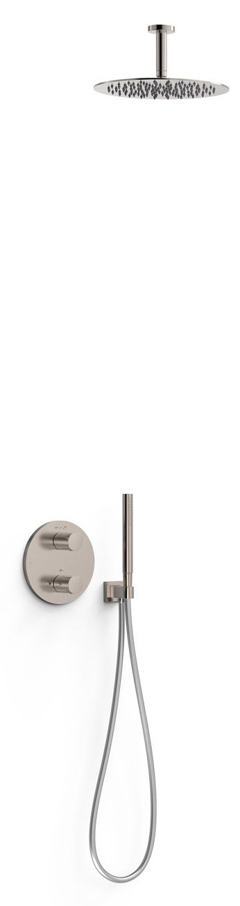 Tres Therm-Box zestaw prysznicowy podtynkowy termostatyczny z deszczownicą stal 26225003AC