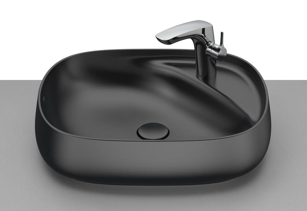 Roca Beyond umywalka 58,5x45,5 cm nablatowa onyks A3270B8640