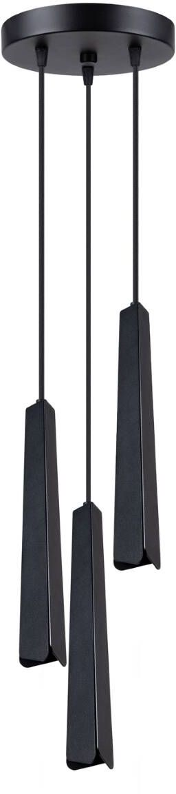 Sollux Lighting Prysm lampa wisząca 3x8 W czarna SL.1401