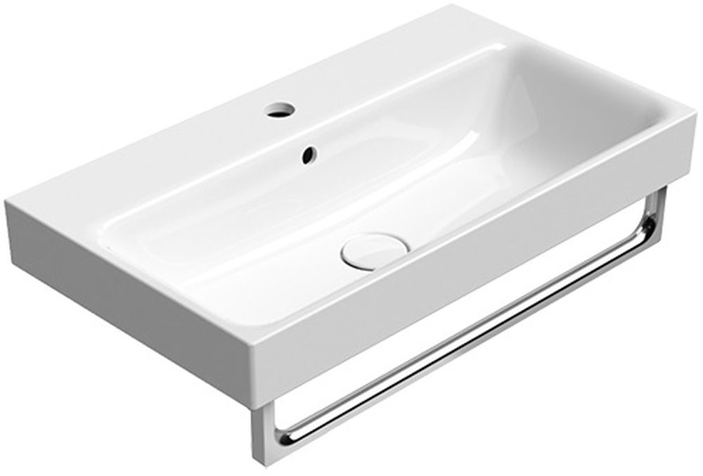 GSI Nubes umywalka 70x40 cm prostokątna ścienna biała 9687111