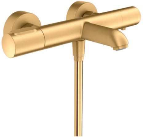 Axor Citterio M bateria wannowo-prysznicowa ścienna termostatyczna mosiądz szczotkowany 34435950