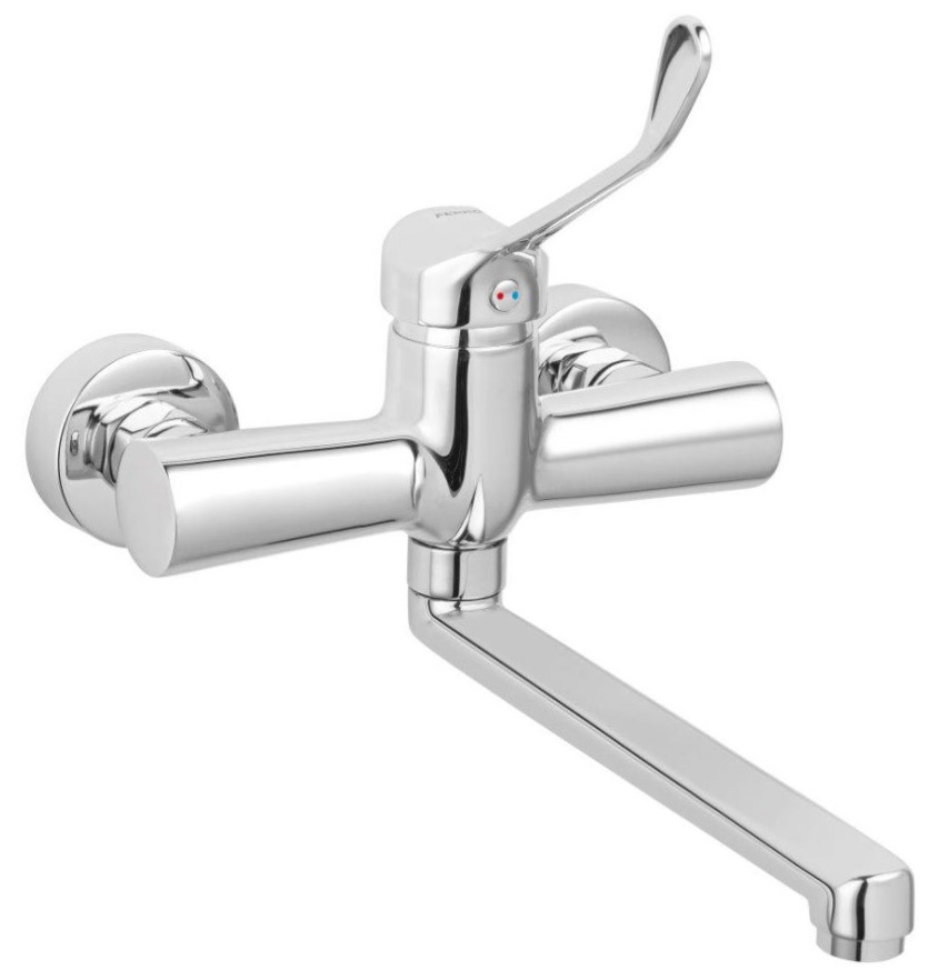 Ferro Algeo Medico bateria kuchenna ścienna chrom BAGM5