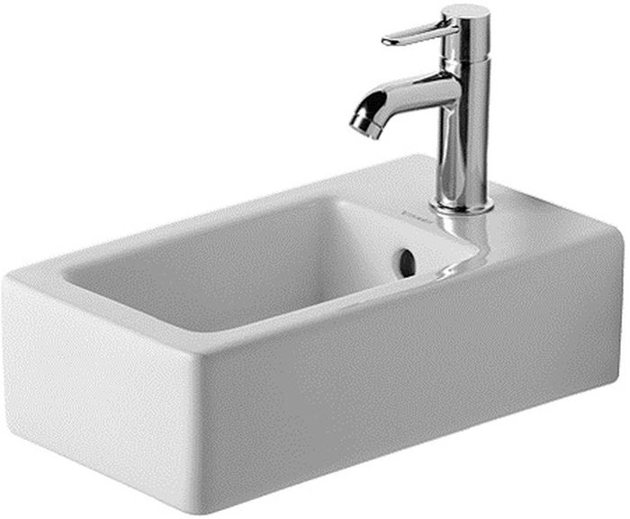 Duravit Vero umywalka 45x25 cm ścienna prostokątna WonderGliss biała 07022500001