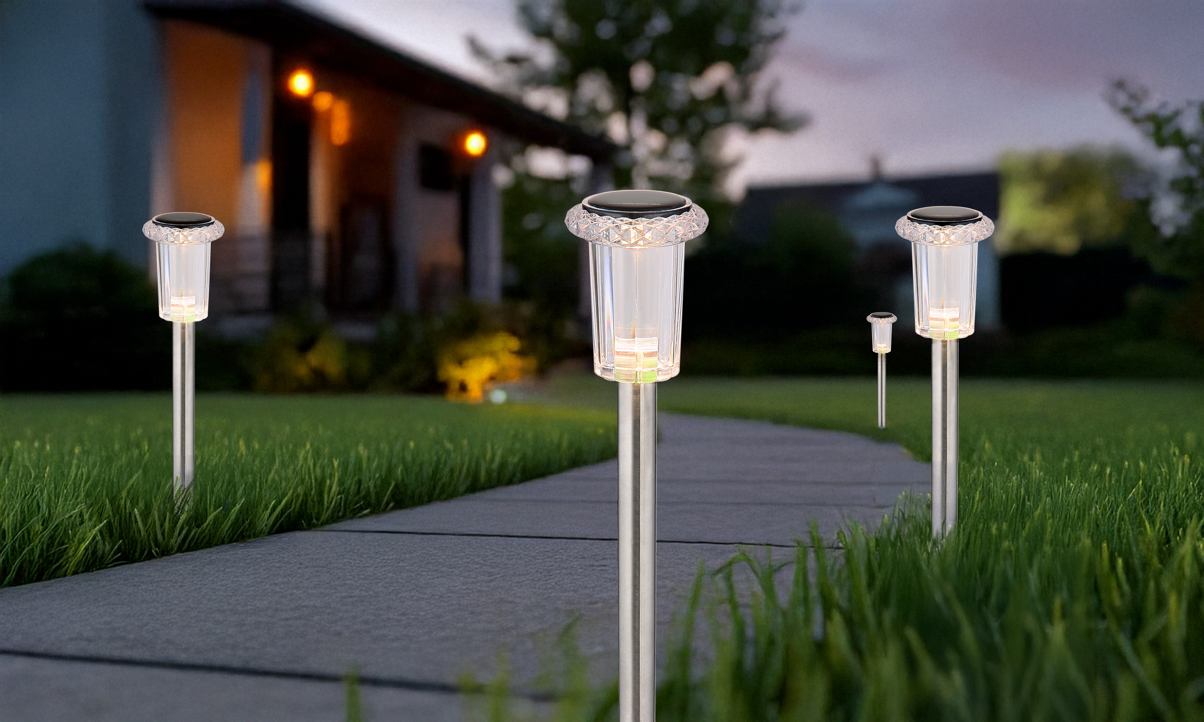 Globo Lighting Solar lampa gruntowa 1x0,06 W stal 33988-4