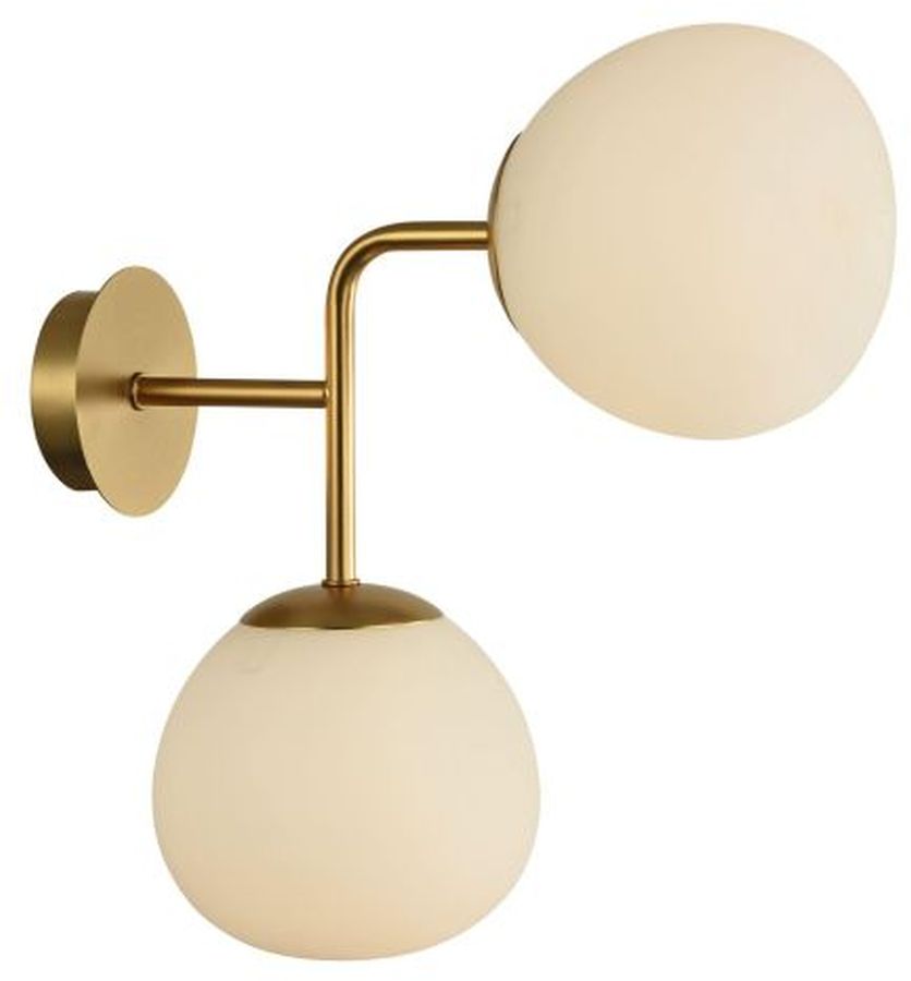 Maytoni Erich kinkiet 2x40W biały/złoty MOD221-WL-02-G