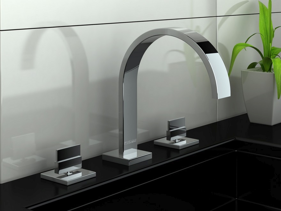 Kohlman Axis bateria umywalkowa stojąca 3-otworowa chrom QB202N