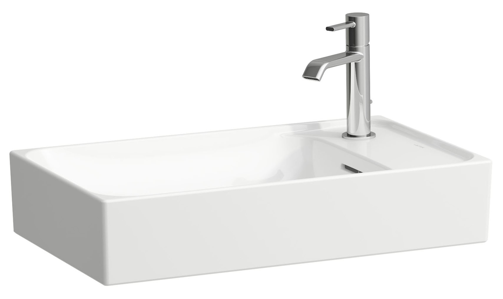 Laufen Meda umywalka 60x35 cm prostokątna nablatowa biały mat H8121137571121