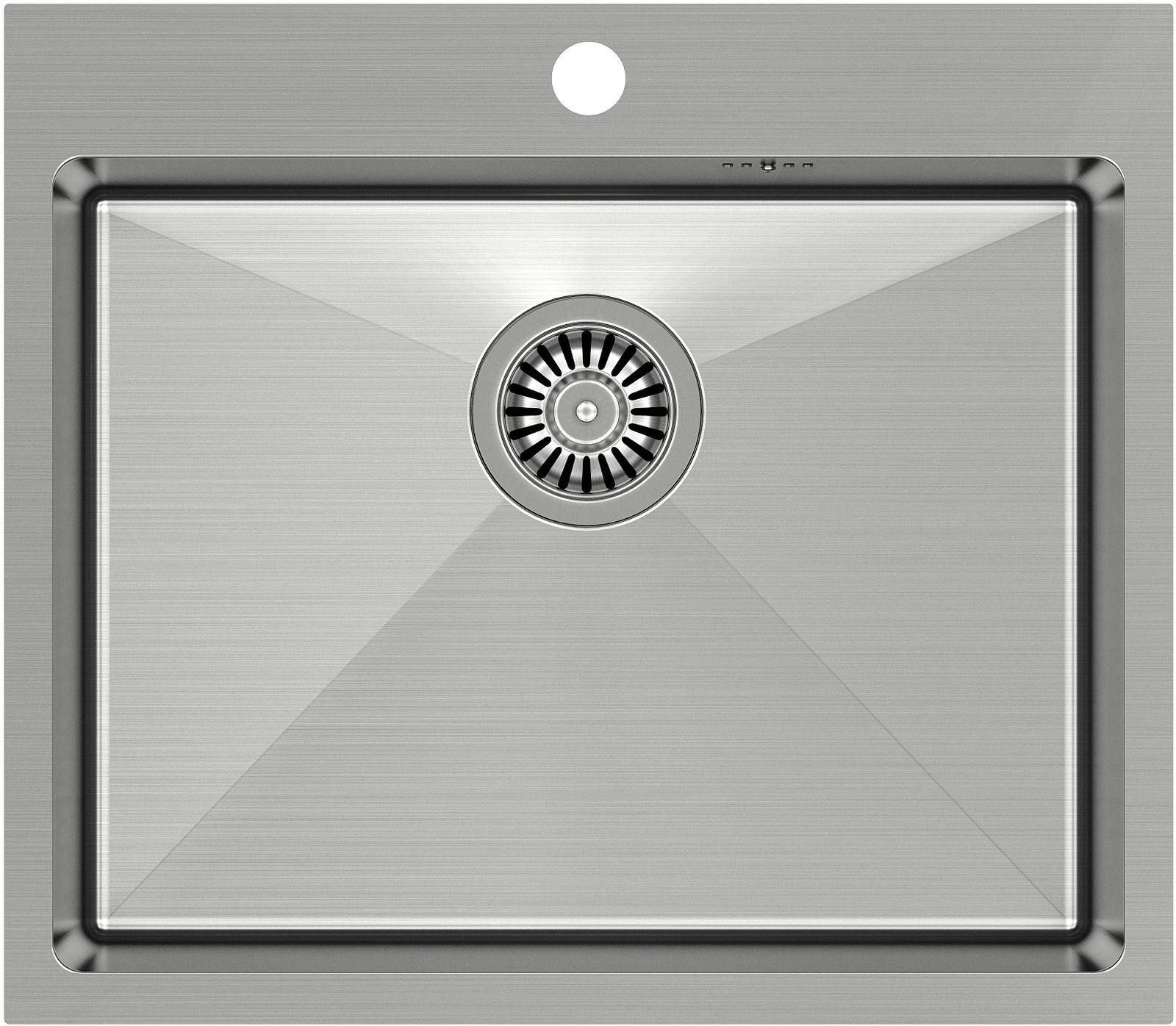 Quadron Russel 110 zlewozmywak stalowy 55x48 cm wpuszczany stal szlachetna HB7910BS