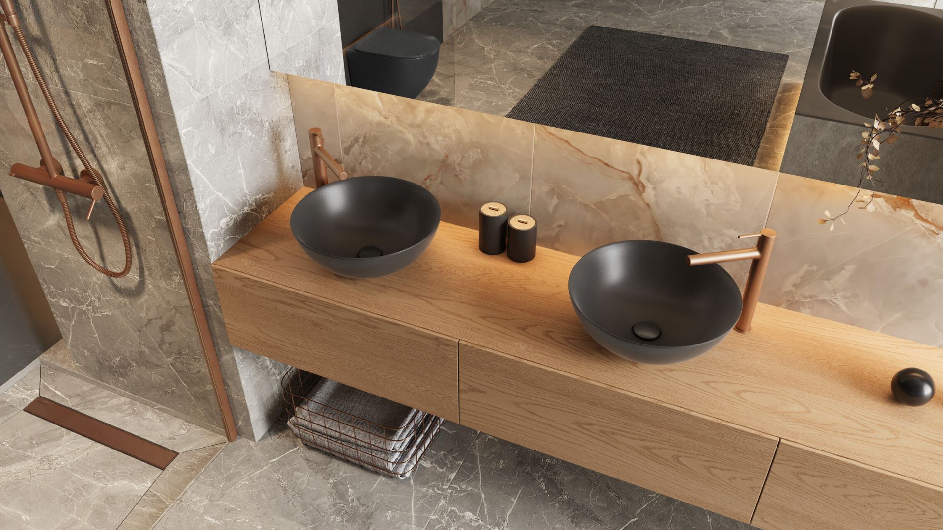 Excellent Design korek do umywalki czarny mat/czarny ARIN.1485.K.01.BLMBL