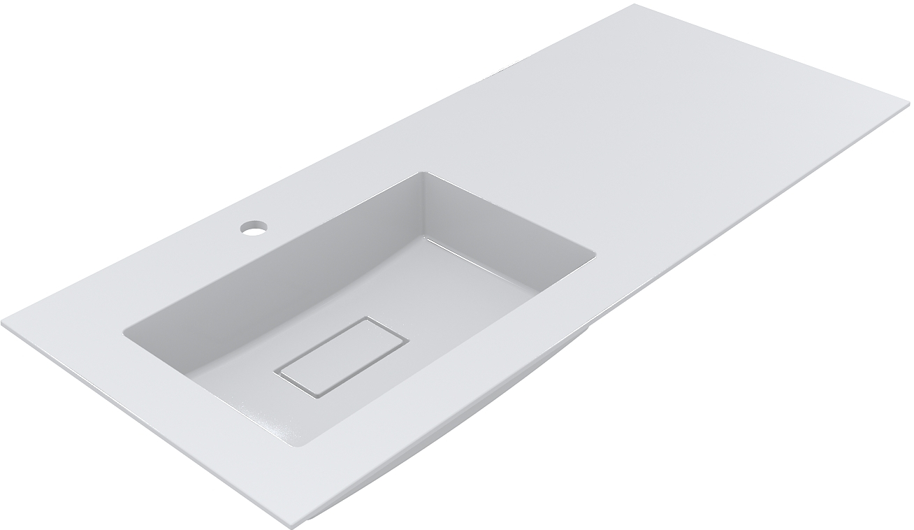 Miraggio Erica umywalka 120x50 cm prostokątna wpuszczana biała 8813567