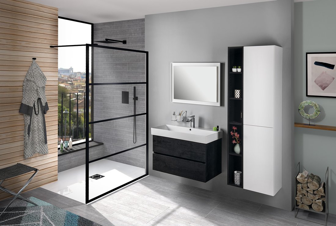 Sapho Kare umywalka 85x45 cm ścienna prostokątna biała 17085