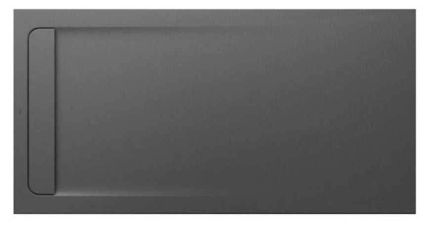 Roca Aquos brodzik 180x90 cm prostokątny kompozyt Stonex szary łupek AP60170838401200