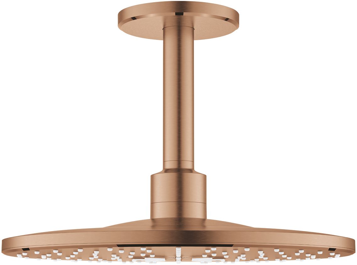 Grohe Rainshower 310 SmartActive deszczownica 31 cm okrągła z ramieniem sufitowym brushed warm sunset 26477DL0
