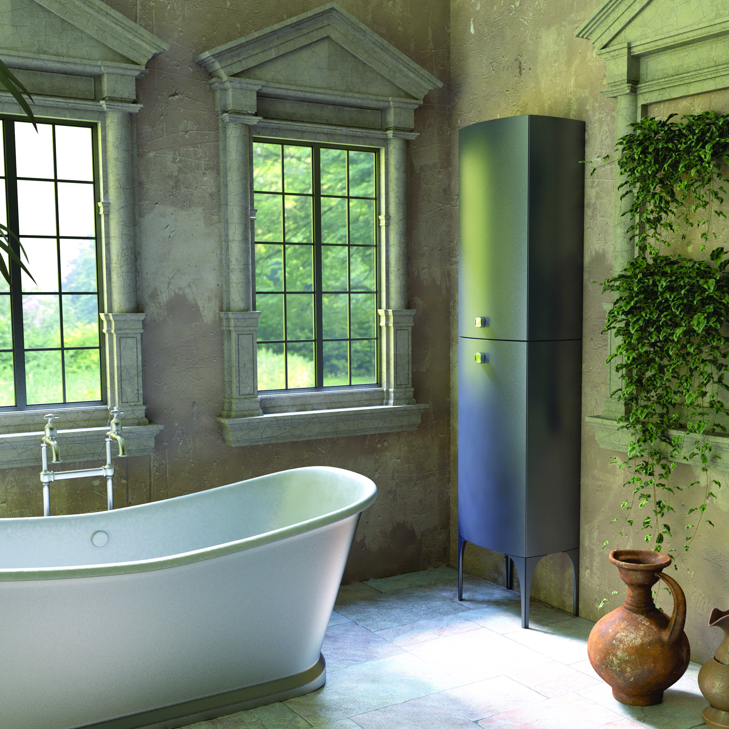 Oristo Louis nóżki meblowe 27,5 cm przednie granatowy mat OR50-A-NOF-47-14