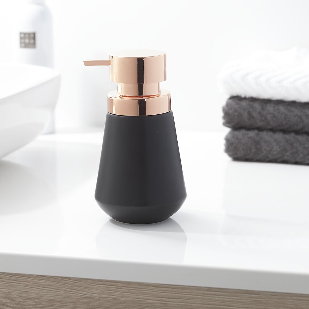 Sealskin Conical dozownik do mydła 400 ml stojący czarny/mosiądz 362330219 - Wysyłka w 24h