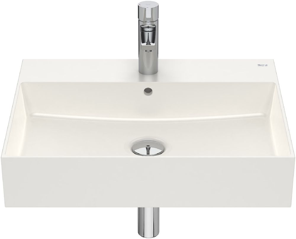 Roca Inspira umywalka 60x49 cm prostokątna ścienna brąz/beż A32752C650