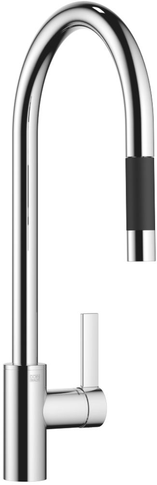Dornbracht Tara Ultra bateria kuchenna stojąca z wyciąganą wylewką chrom 33870875-00
