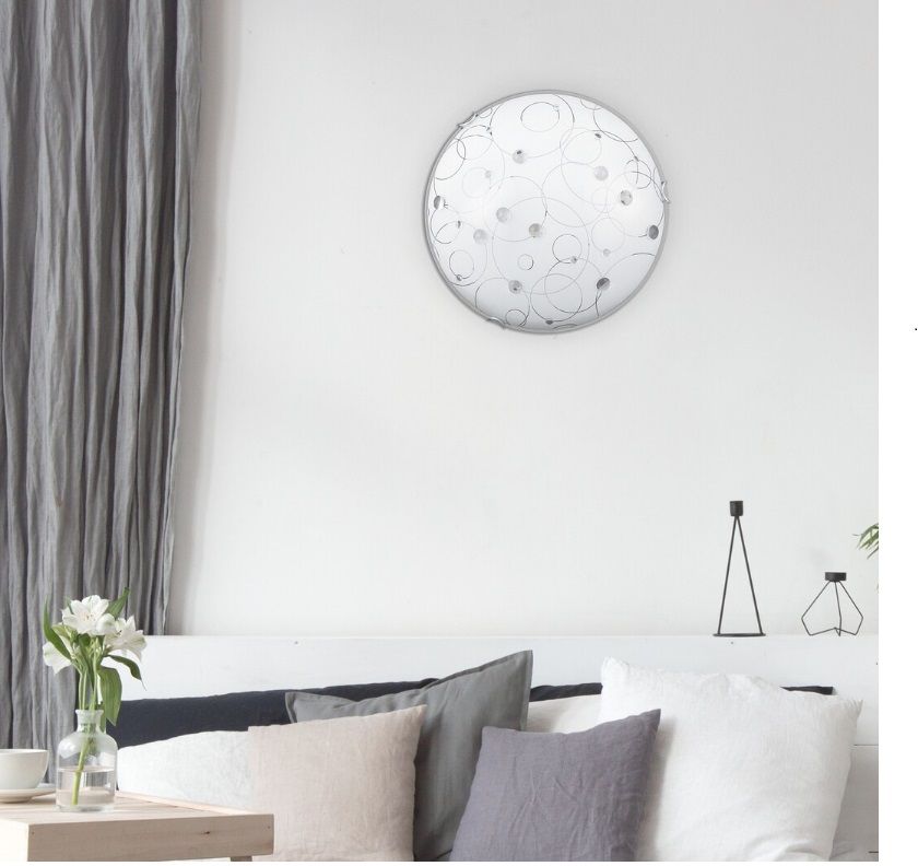 Rabalux Jolly plafon 1x60 W biały-wzór 1861