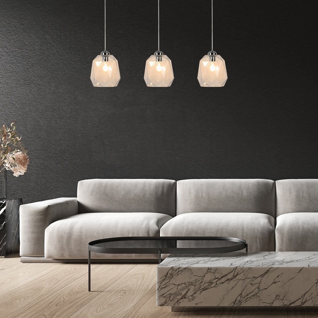 Rabalux Shivani lampa wisząca 1x40W chrom/przezroczysty 72012