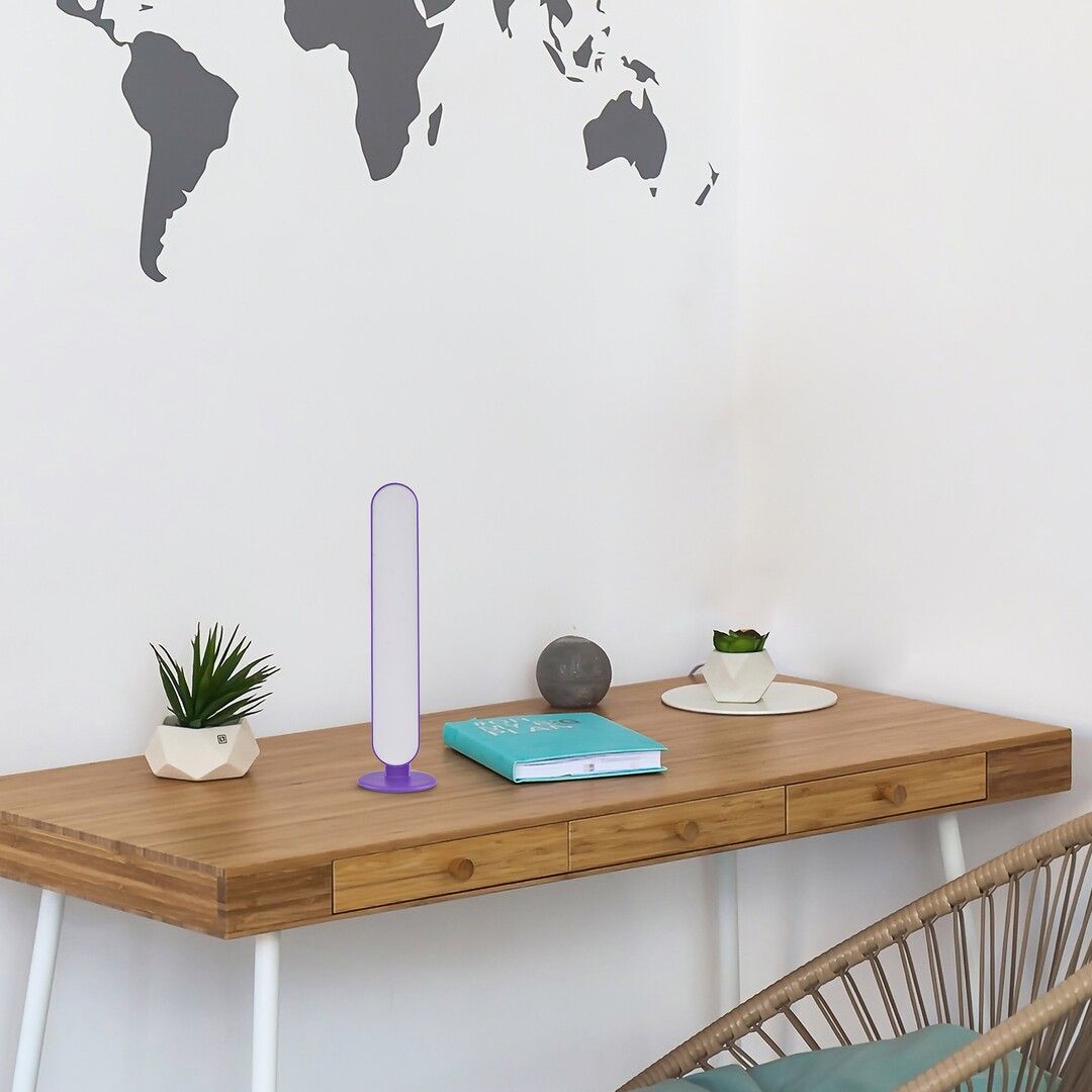 Rabalux Parker lampa stołowa 1x3W LED fioletowy/biały 76017