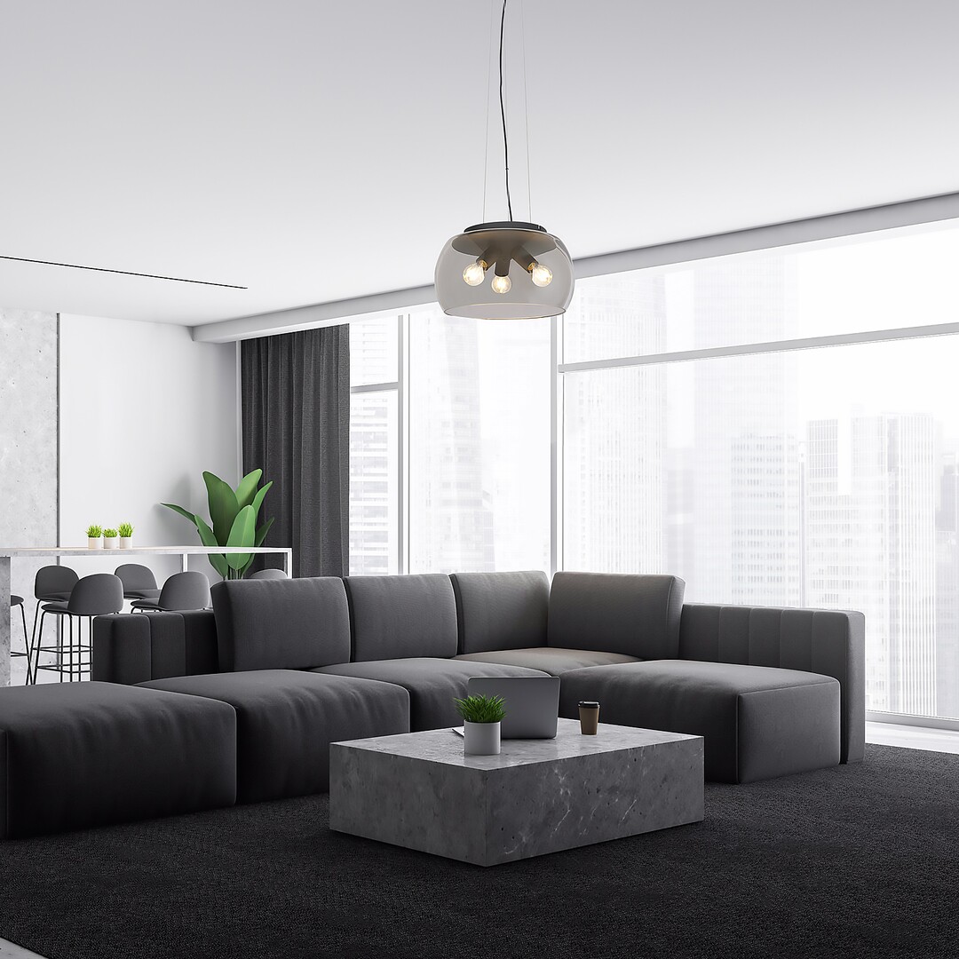 Rabalux Ursula lampa wisząca 3x40W czarny/przydymiony 3190