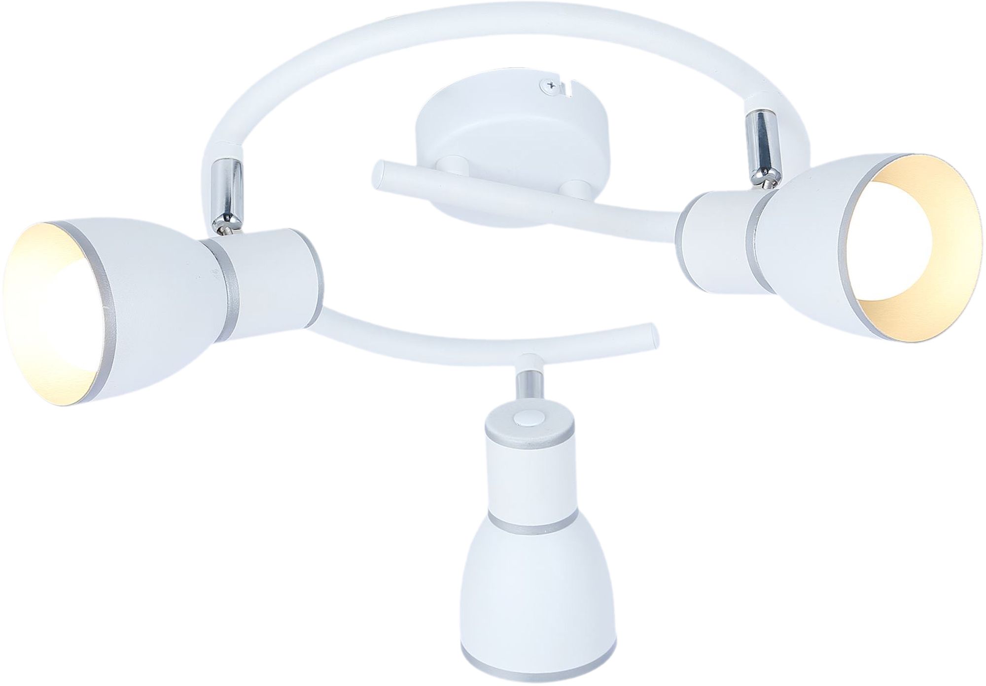 Candellux Fido lampa podsufitowa 3x40W biały/chrom 98-63380