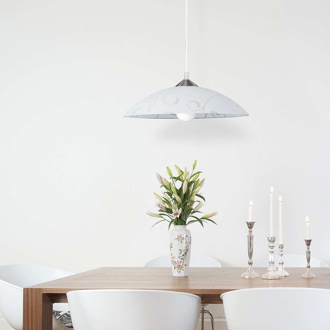 Rabalux Harmony lampa wisząca 1x60 W biała 3856