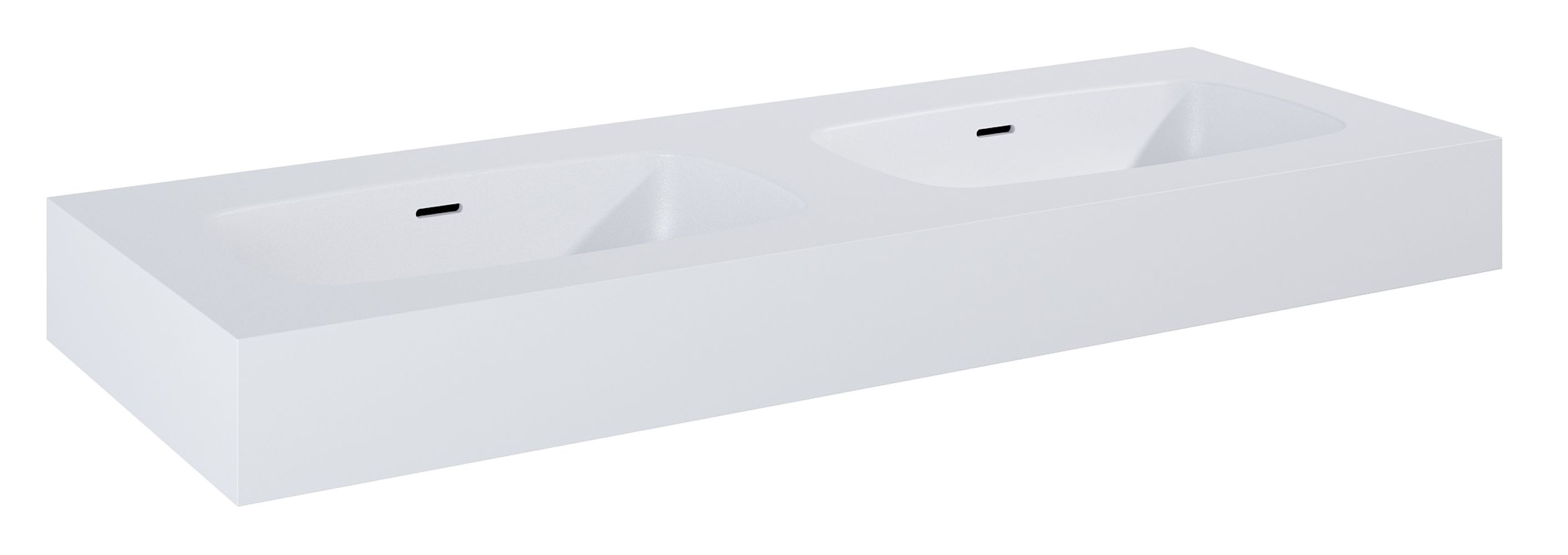Elita Dimple umywalka 121x46 cm prostokątna ścienna-podwójna white matt RE041200025290