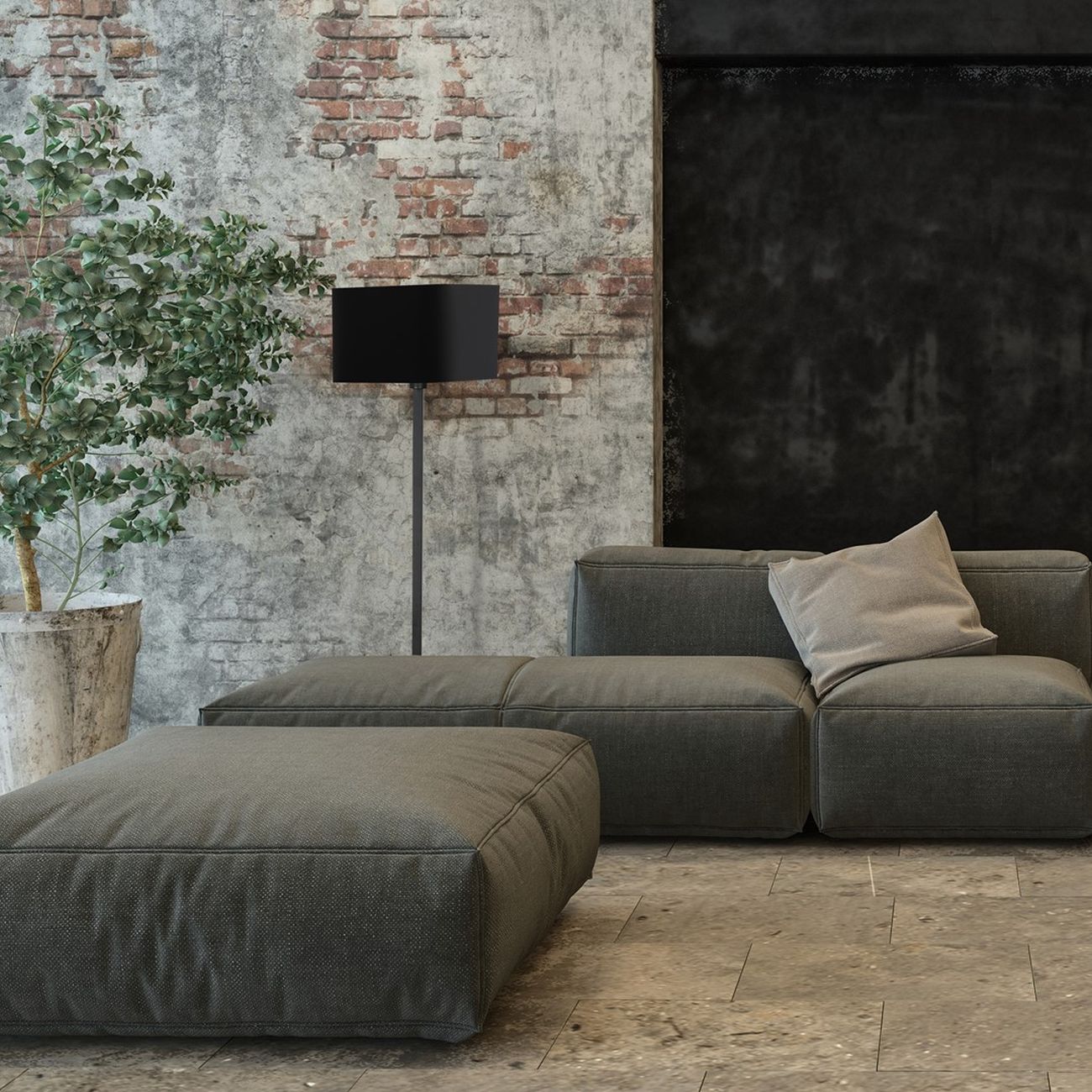 Milagro Napoli lampa stojąca 1x60W czarno/złota ML6370