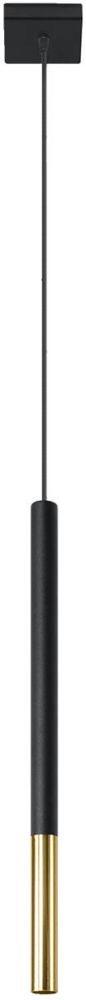 Sollux Lighting Mozaica lampa wisząca 1x40W czarny/złoto SL.0891