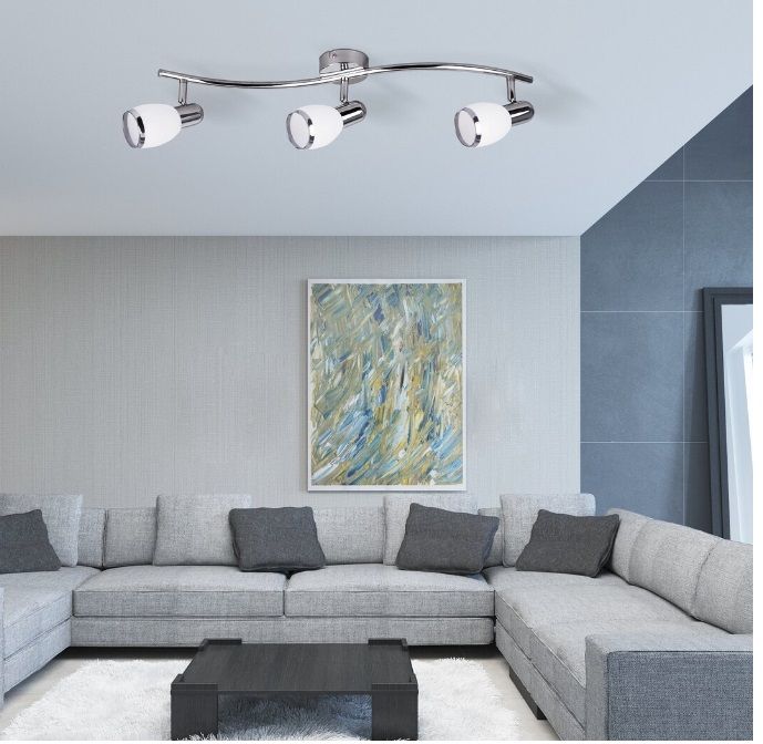 Rabalux Elite lampa podsufitowa 3x40 W biała-chrom 6062