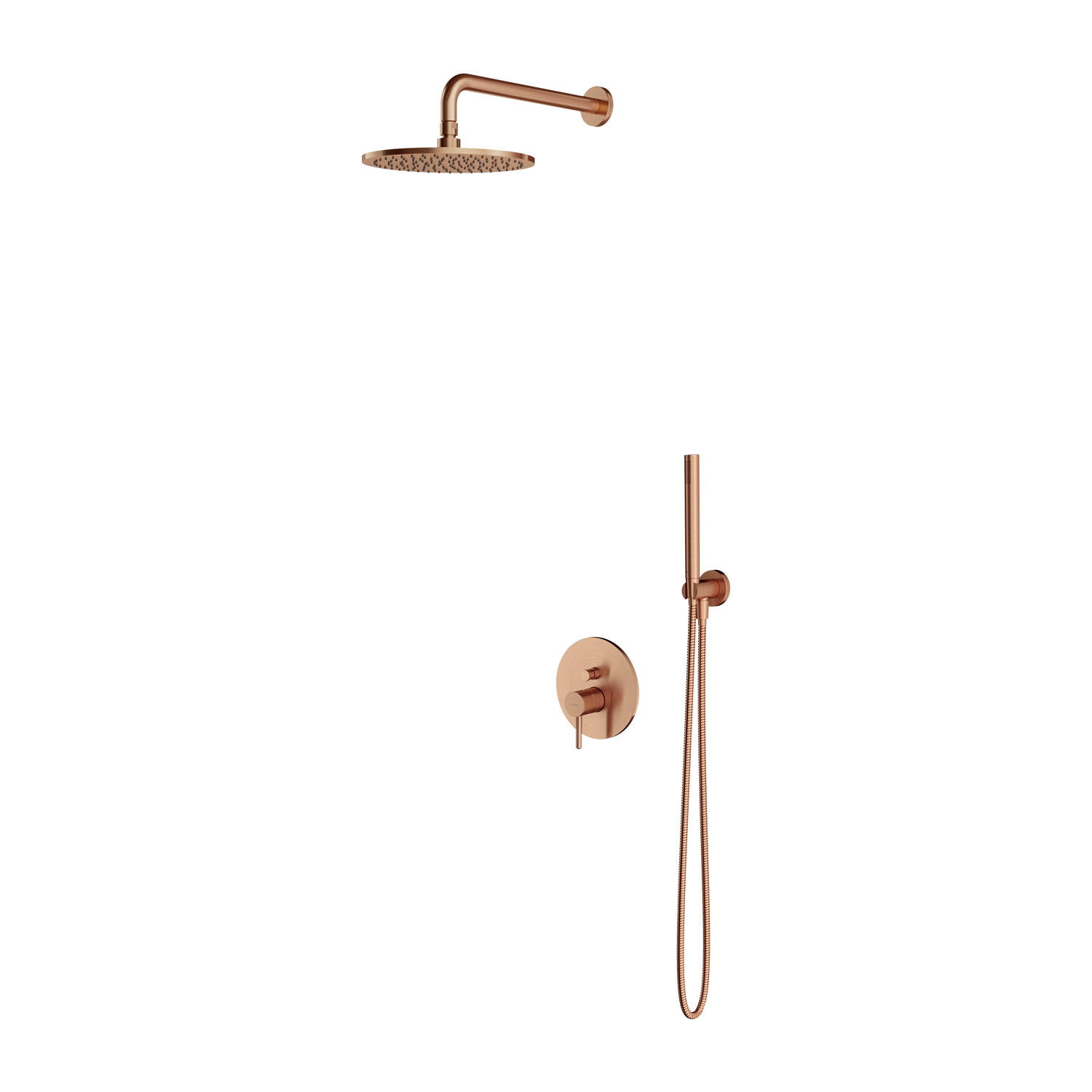 Omnires Y zestaw prysznicowy podtynkowy z deszczownicą miedź szczotkowana SYSY35CPB - Wysyłka w 24h