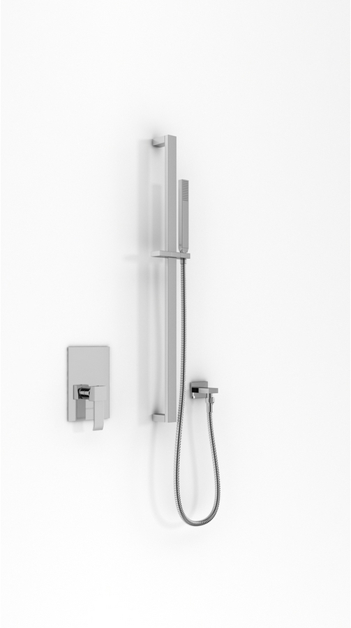 Kohlman Axis zestaw prysznicowy podtynkowy z drążkiem chrom QW220NSP2