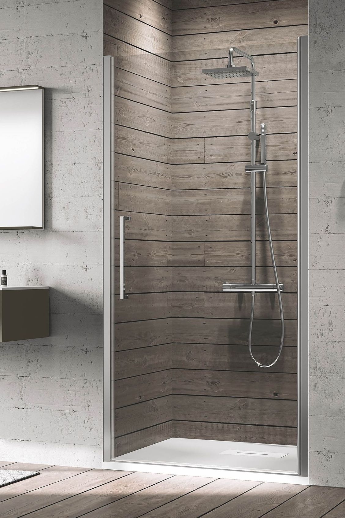 Novellini Young 1B drzwi prysznicowe 67 cm srebrny/szkło przezroczyste Y21B67-1B