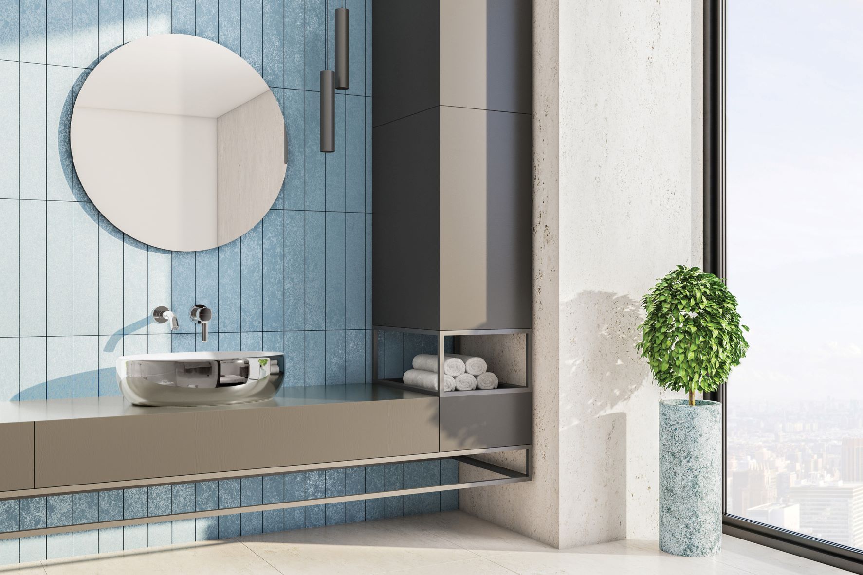 Invena Glamour bateria umywalkowa podtynkowa chrom BP-02-U01