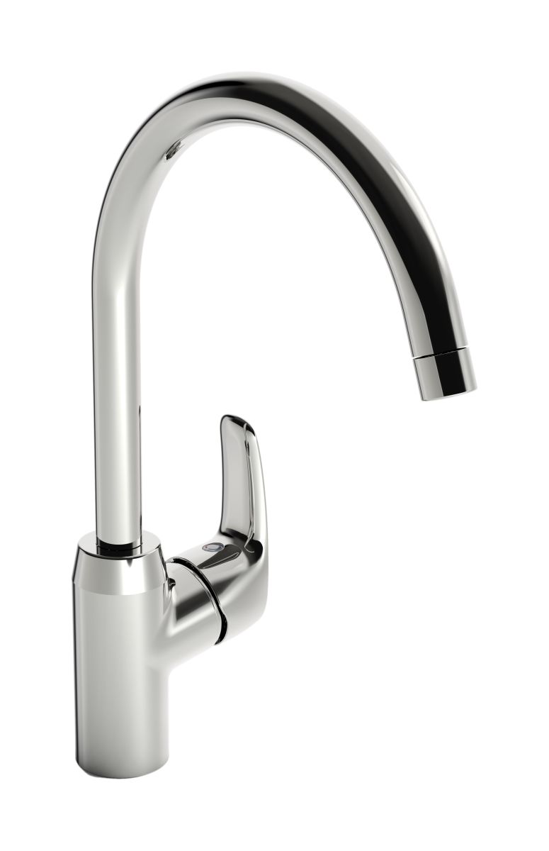 Oras Safira bateria kuchenna z obrotową wylewką chrom 1028F