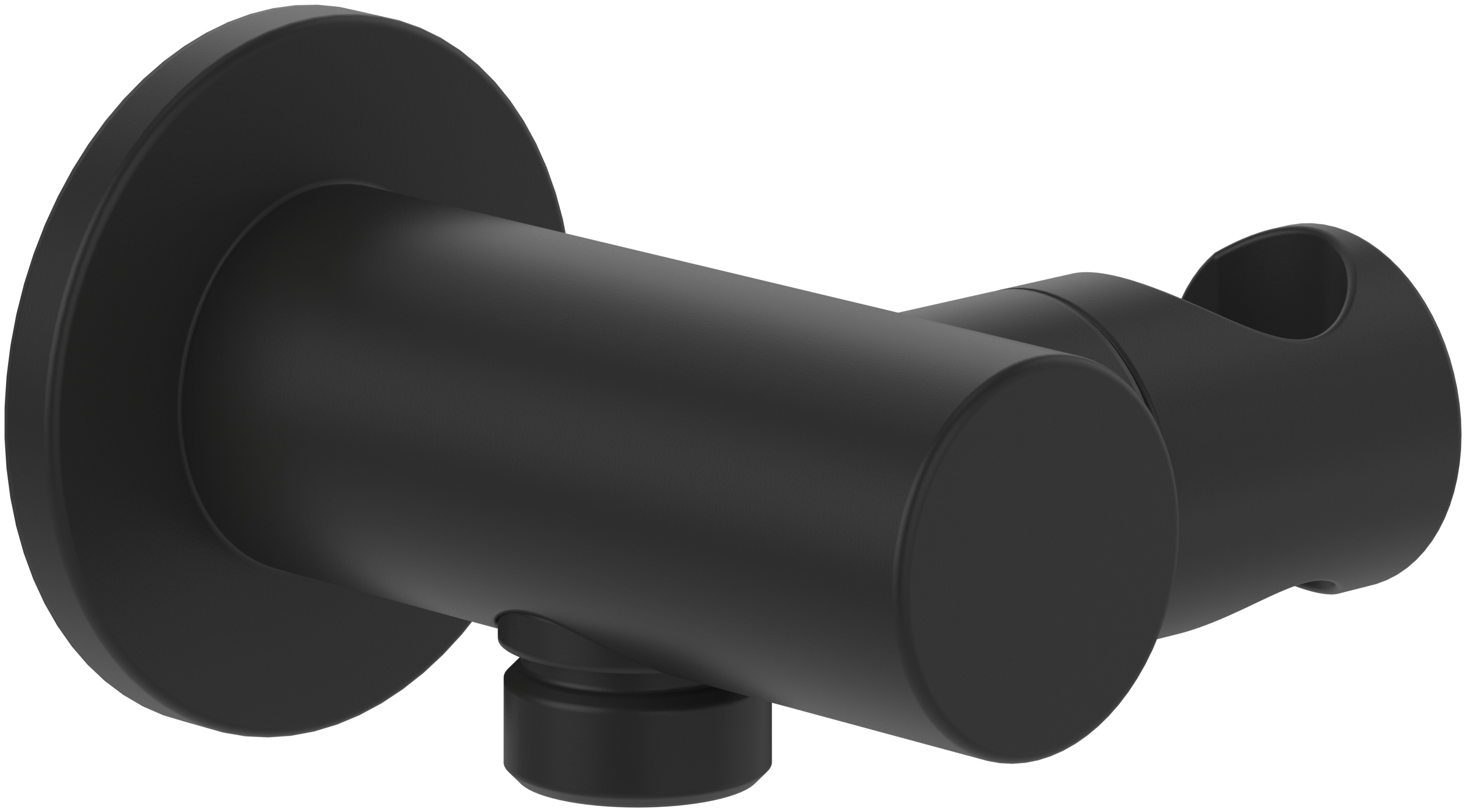 Villeroy & Boch Universal Showers przyłącze kątowe z uchwytem czarny mat TVC000462000K5